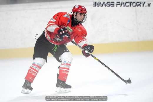 2019-09-15 Valpellice Bulldogs U19-Hockey Appiano 5297 Simone Bertin
